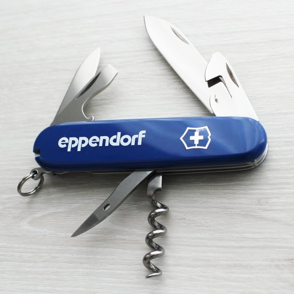 Exclusive Victorinox Spartan Eppendorf Blue Swiss Army Multitool Knife 6 Tools - Picture 5 of 11